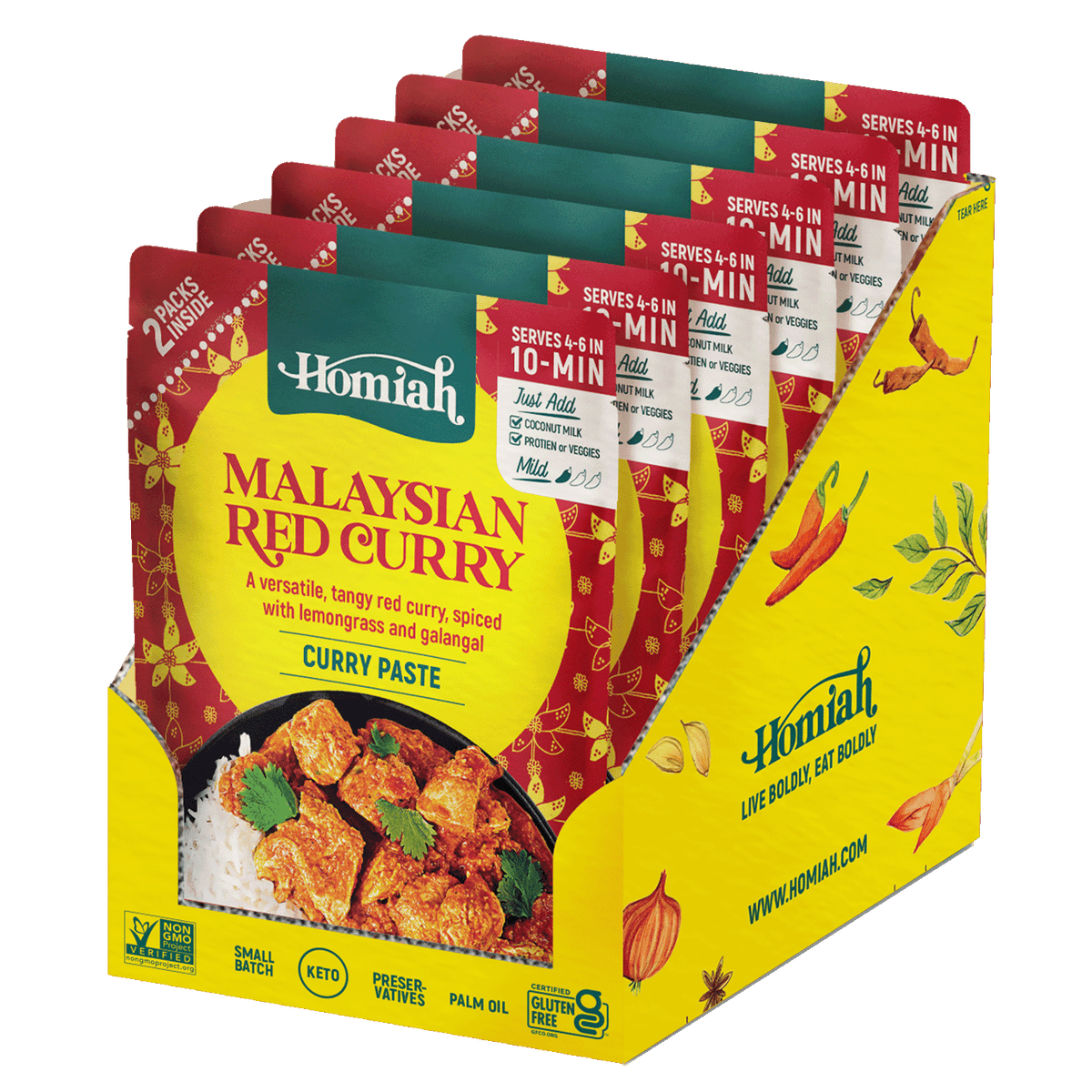 Red Curry Paste - 6 Pack