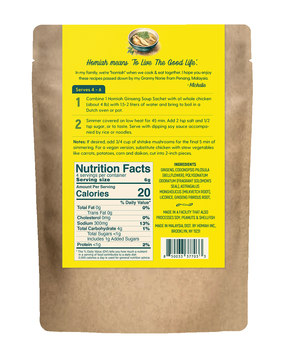 [FREE GIFT] Ginseng Soup - Buy 2 Get 1 Free