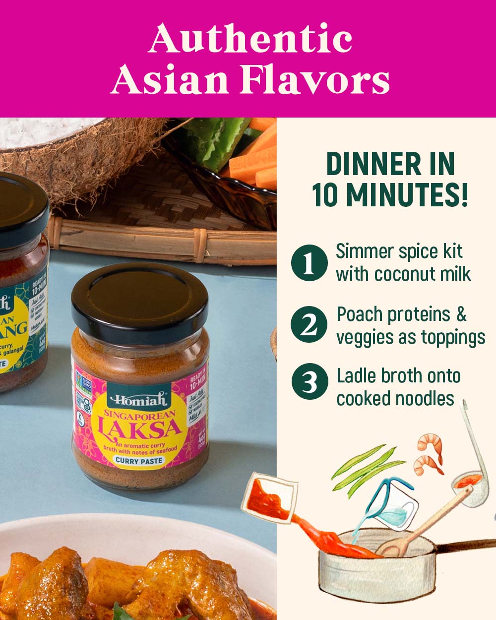Laksa Curry Paste 4oz (Jar)