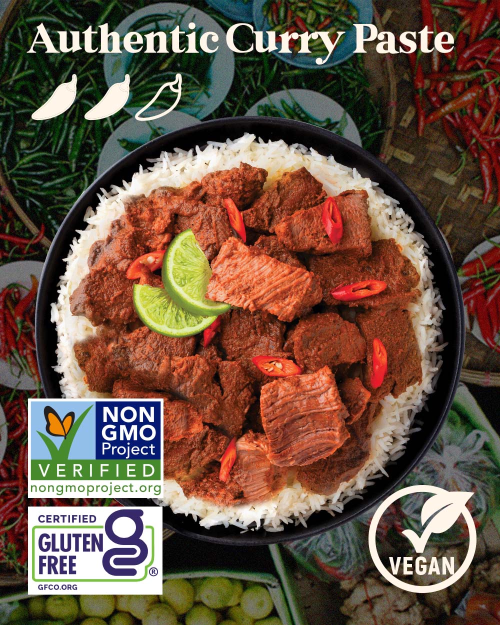 Rendang Curry Paste, 4 oz (Jar)