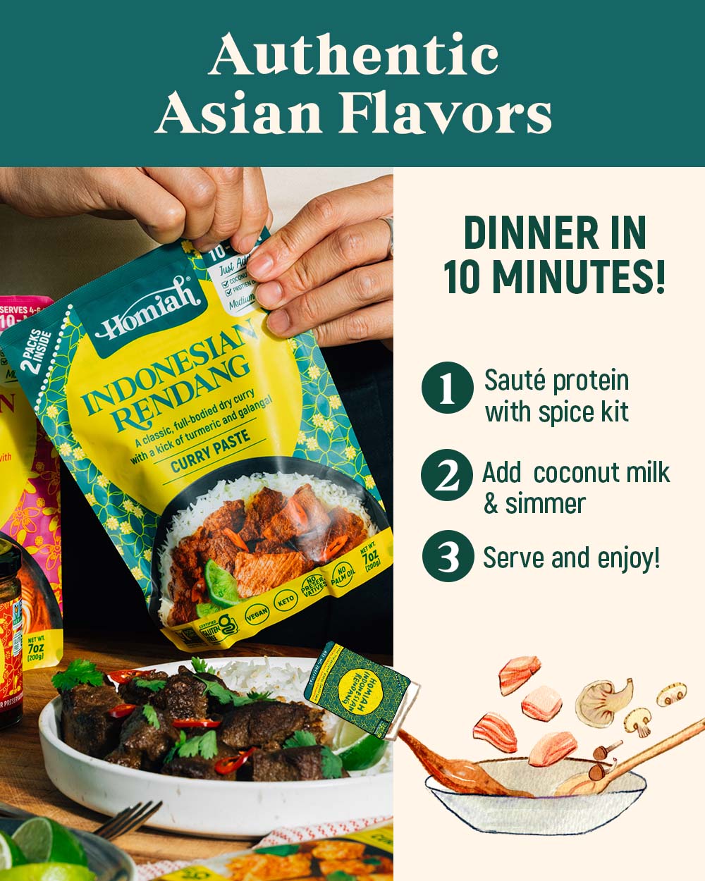 Rendang Curry Paste, 4 oz (Jar)
