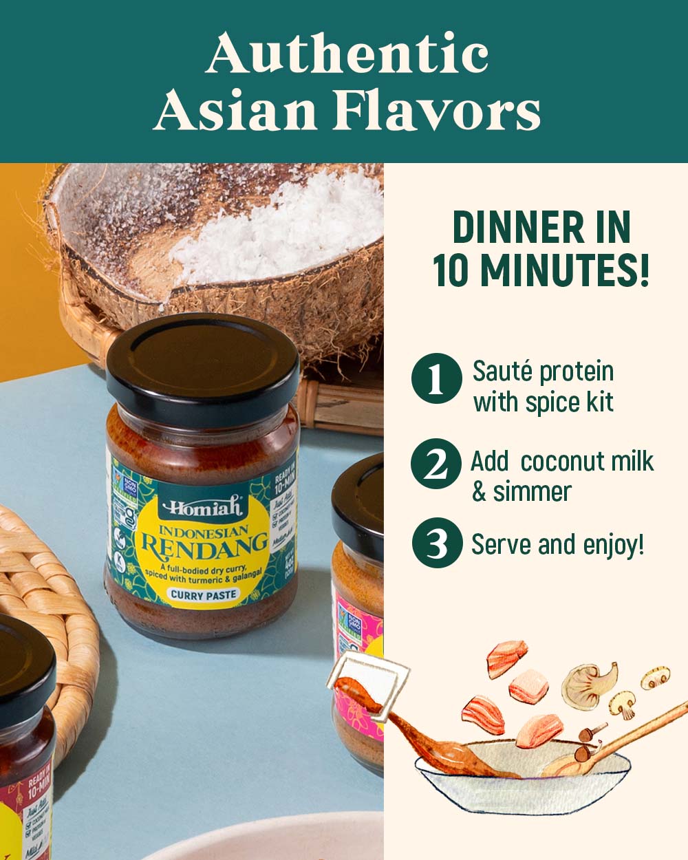 Rendang Curry Paste, 4 oz (Jar)