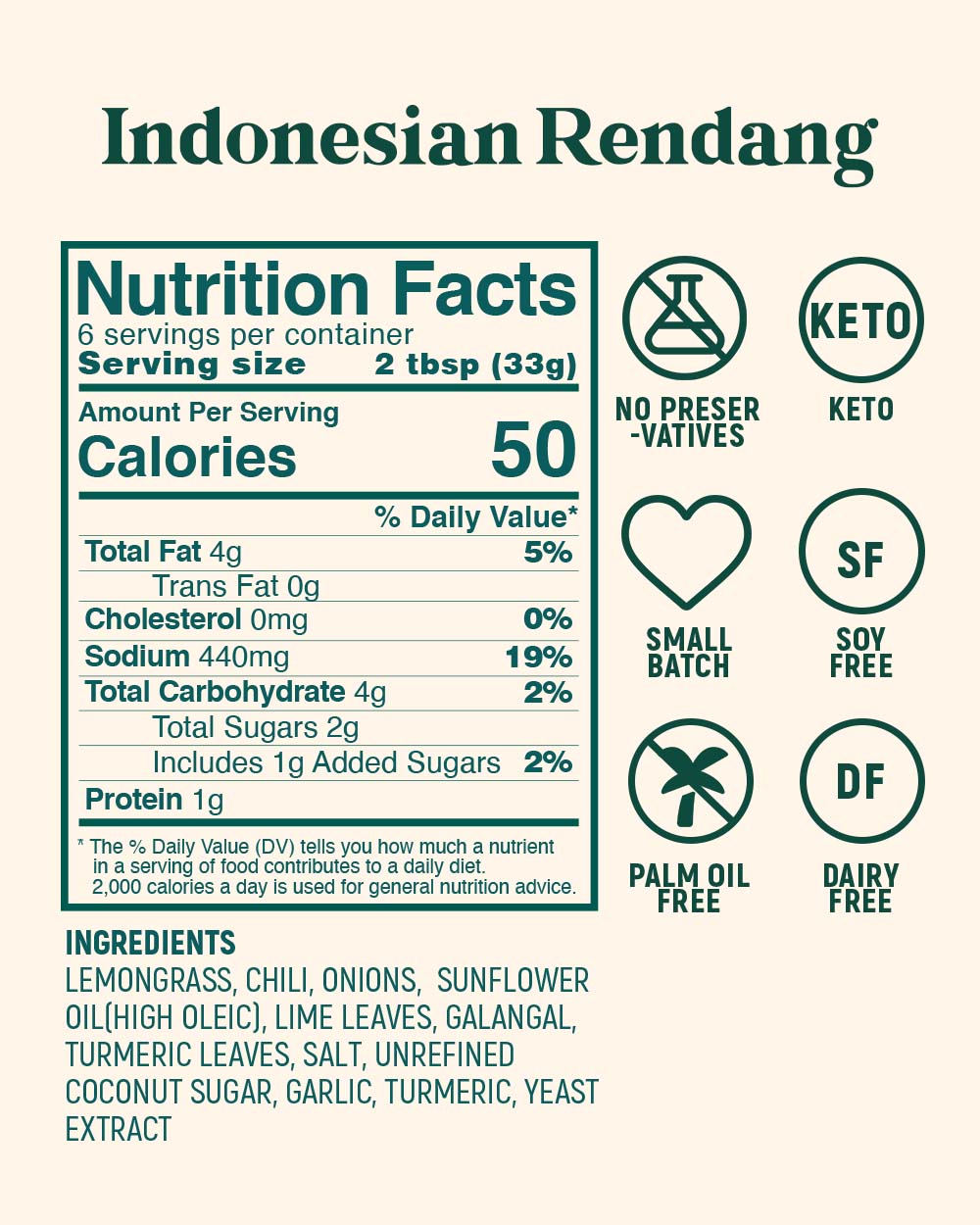Rendang Curry Paste, 4 oz (Jar)