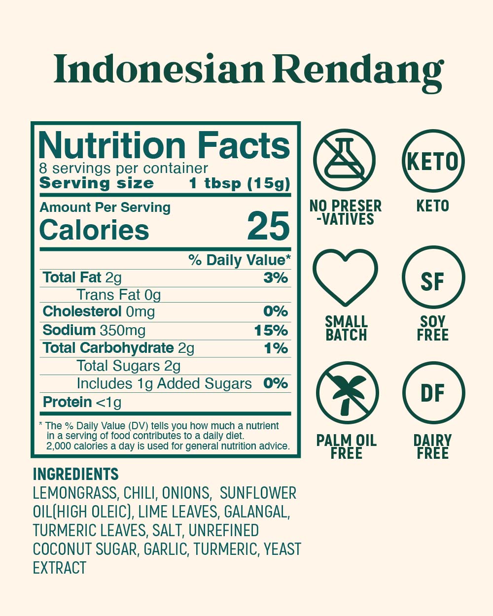 Rendang Curry Paste, 4 oz (Jar)
