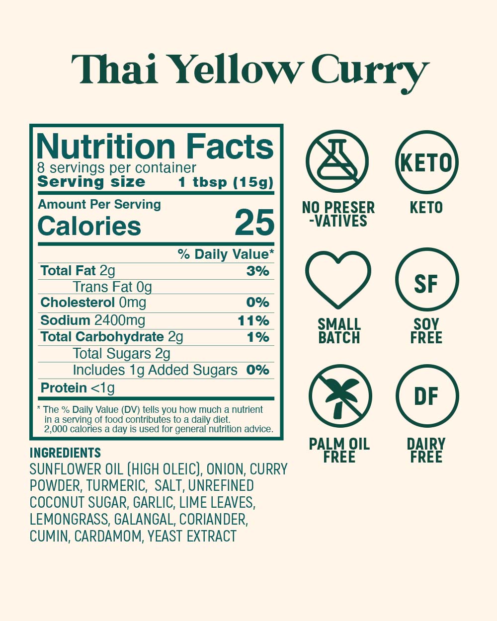 Yellow Curry Paste 4oz (Jar)